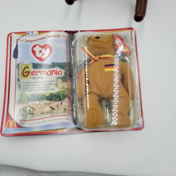 NEW McDonalds TY Teenie Beanie Babies International Bears II Germania 2000 Rare‎ - Picture 3 of 3